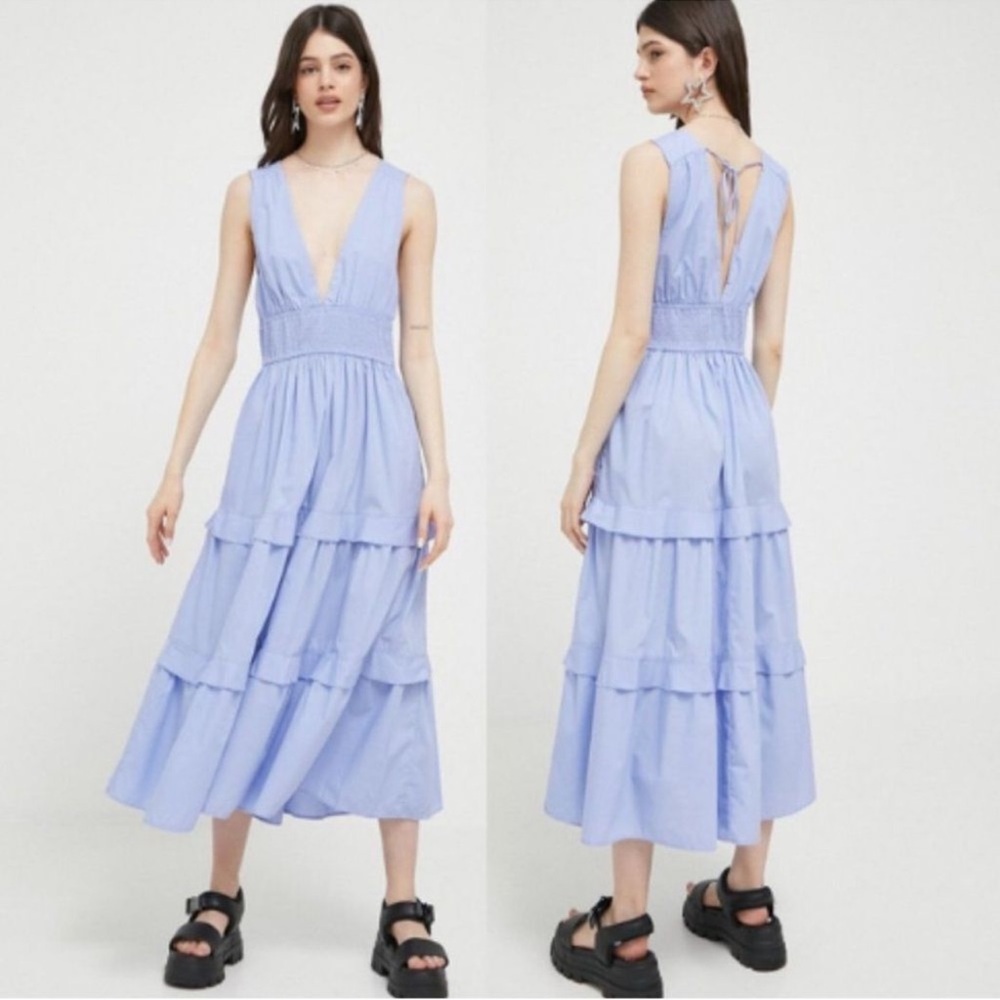 Abercrombie & Fitch Sleeveless Tiered Midi-Dress.Size Medium.EXCELLENT!Lavender